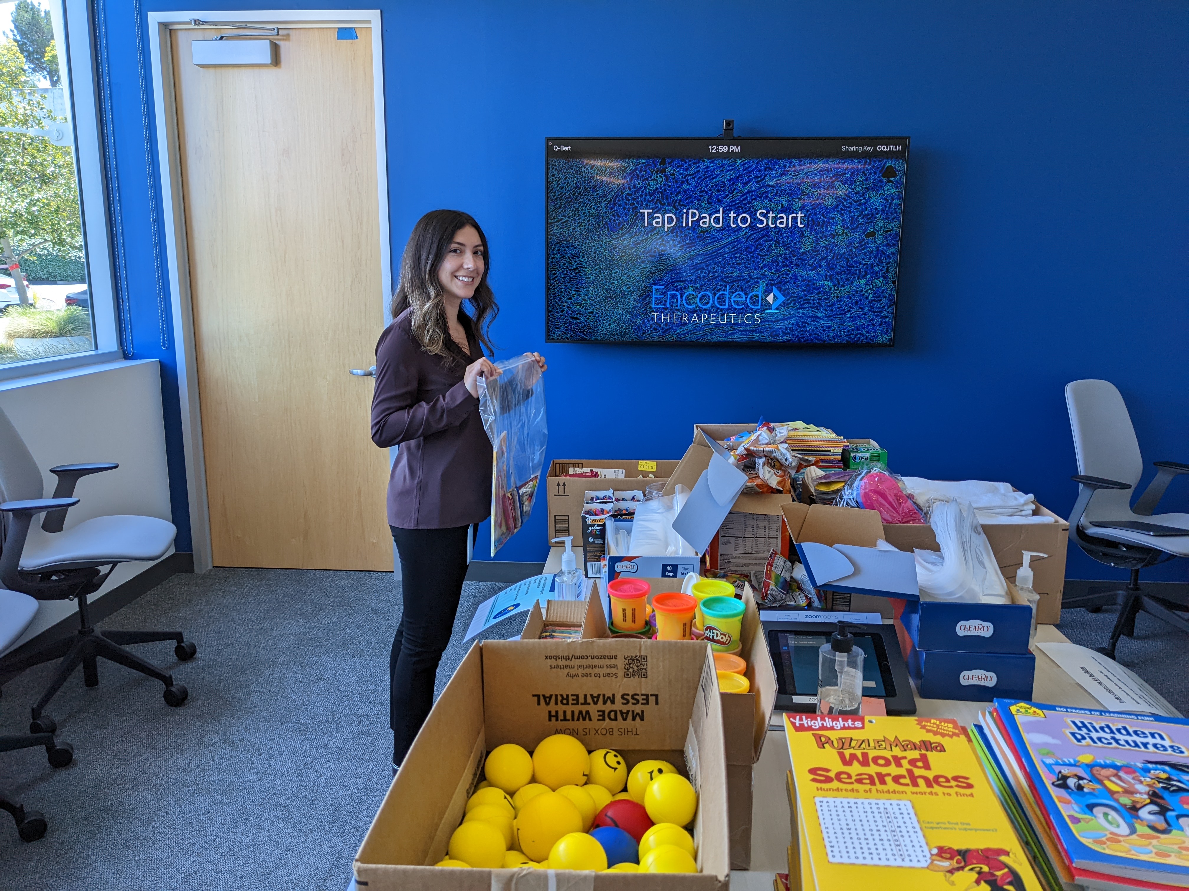 Assembling Care Kits for UCSF Children's Hospital